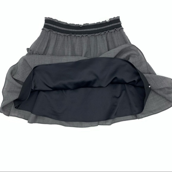Diane Von Furstenberg Pyrette Bis Wool Blend Ruffle Mini Skirt - Picture 4 of 10